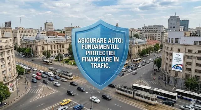 Mașină pe ?osea cu calculator asigurare auto și polițe digitale